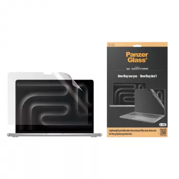 Apsauginis stiklas PanzerGlass DualPrivacy MacBook Pro 16 colių M1 M2 M3 M4 Skaidrus