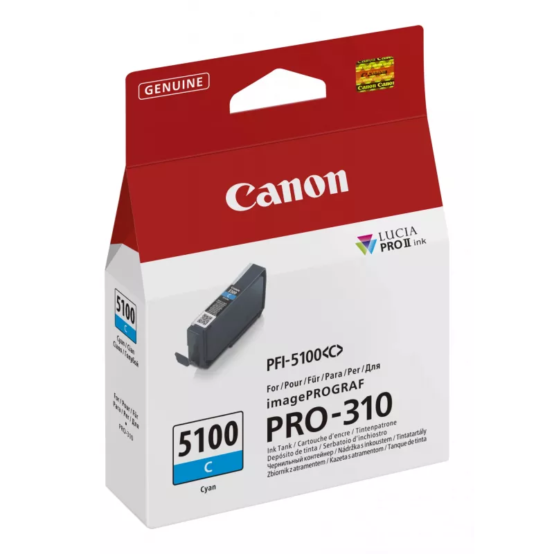 Originalus Canon PFI-5100 C rašalo kasetė, žydra, 1 vnt.