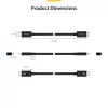 StarTech.com 1,5 pėdų (50 cm) Thunderbolt 5 laidas, 80 Gbps / iki 120 Gbps, 240 W PD, 8K 60 Hz, sertifikuotas Thunderbolt laidas – suderinamas su Thunderbolt 4 / USB4 / USB-C