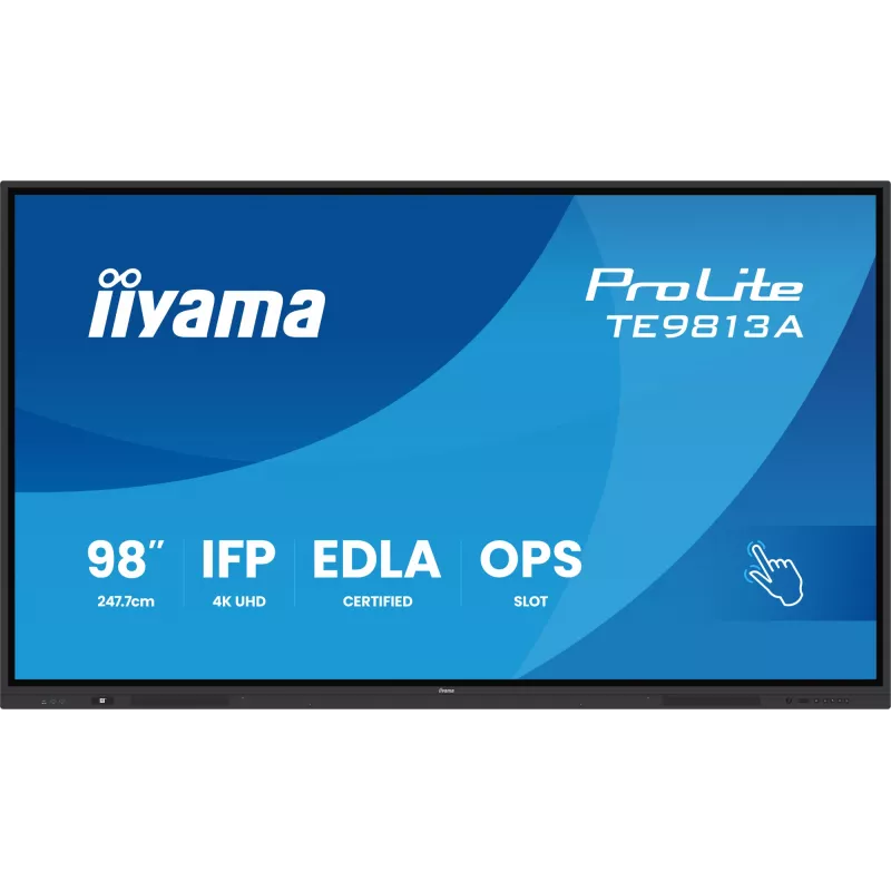 iiyama TE9813A-B1AG interaktyvus ekranas 97,5 colio 4K Ultra HD liečiamas Android