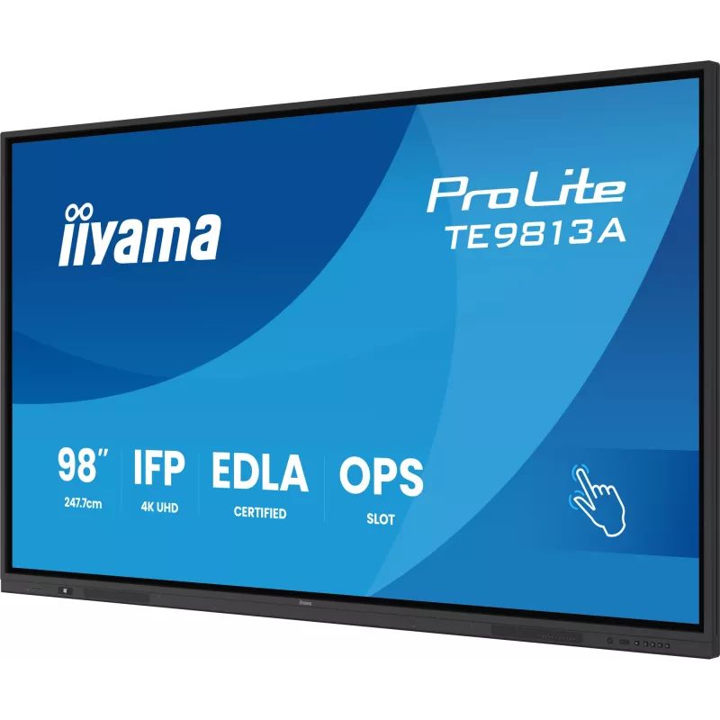 iiyama TE9813A-B1AG interaktyvus ekranas 97,5 colio 4K Ultra HD liečiamas Android
