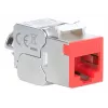 Tinklo lizdas Intellinet 791311 Keystone modulis plokščias raudonas RJ-45