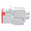 Tinklo lizdas Intellinet 791311 Keystone modulis plokščias raudonas RJ-45