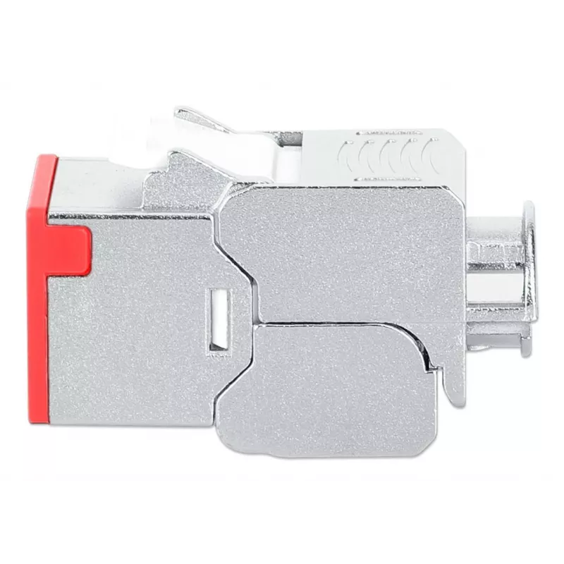 Tinklo lizdas Intellinet 791311 Keystone modulis plokščias raudonas RJ-45