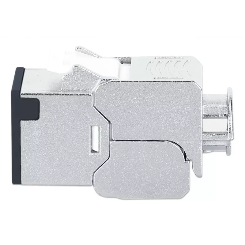 Intellinet 791298 Cat6a 10G ekranuotas bekontaktis kištukinis modulis, juodas