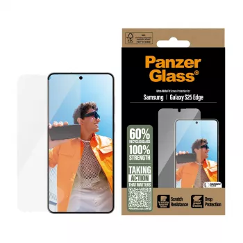PanzerGlass ® Ekrano apsauga Samsung S25 Edge | Ultra-Wide Fit