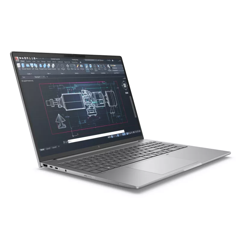 HP ZBook 8 G1i nešiojamasis kompiuteris, 16 colių jutiklinis, Intel Core Ultra 7, 64GB DDR5, 2TB SSD, NVIDIA RTX 500 Ada, Windows 11 Pro, Meteor Silver
