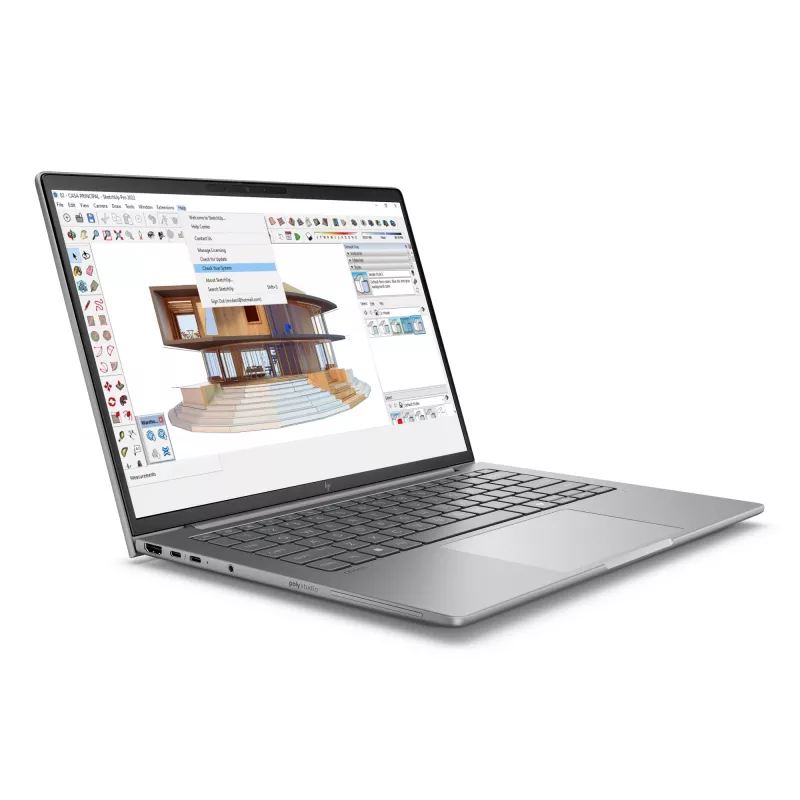 HP ZBook 8 G1i 14 A3ZU8ET verslo nešiojamas kompiuteris, Intel Core Ultra 7 255H, 14 colių WQXGA, 32GB DDR5, 1TB SSD, NVIDIA RTX 500 Ada Generation 4GB, Windows 11 Pro, vokiška QWERTZ klaviatūra