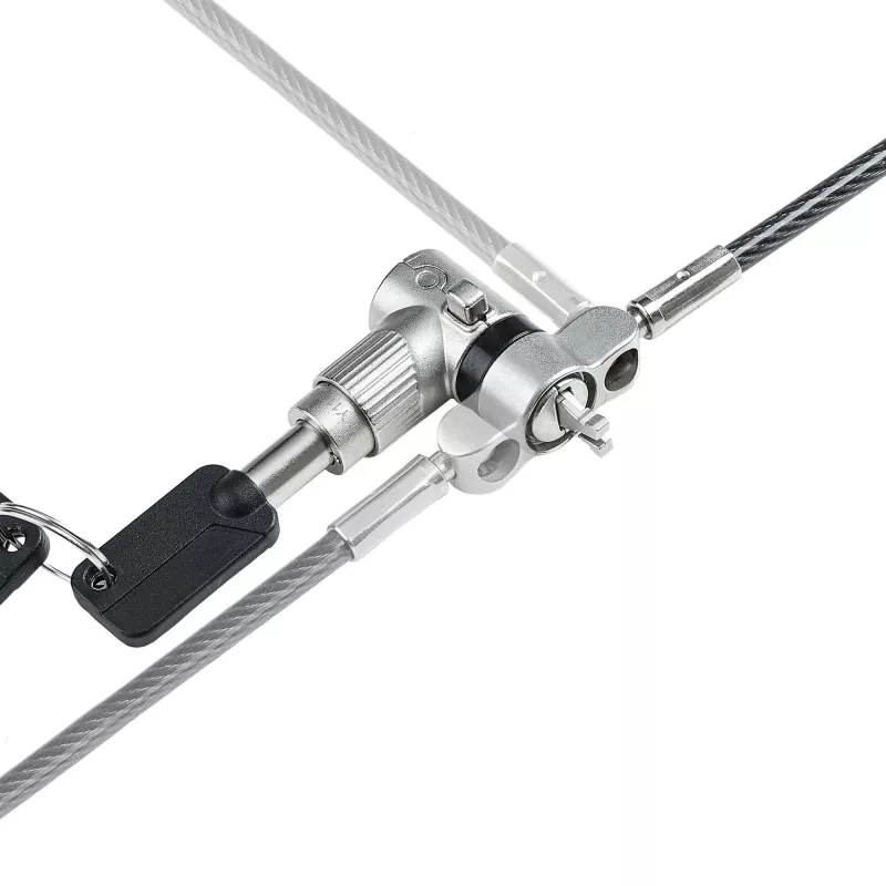 StarTech.com Universal Laptop Lock 6.6ft (2m) – rakinama apsauginė kabelio spyna nešiojamiesiems kompiuteriams, suderinama su Noble Wedge/Nano/K-Slot