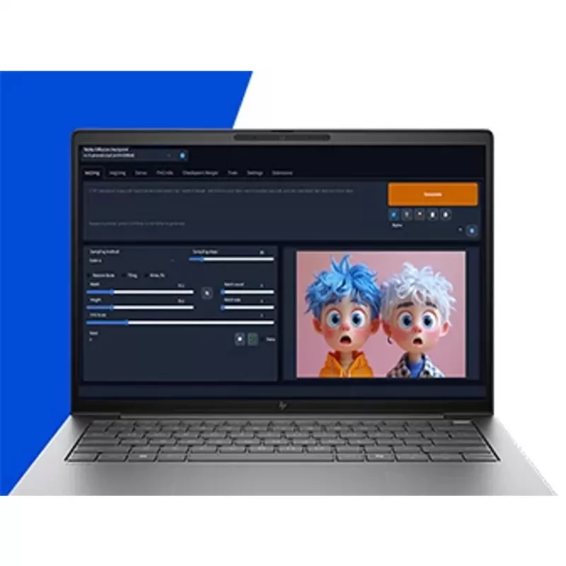 HP ZBook 8 G1i Intel Core Ultra 7 255H 35,6 cm (14 colių) 2,5K 32 GB DDR5-SDRAM Wi-Fi 7 (802.11be) Windows 11 Pro AI PC