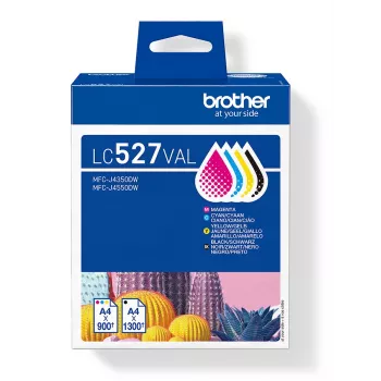 Rašalo kasečių rinkinys Brother LC527VAL CMYK – 1×1300, 3×900 puslapių