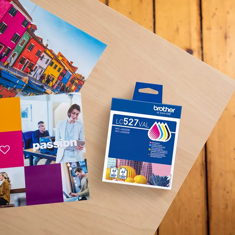 Rašalo kasečių rinkinys Brother LC527VAL CMYK – 1×1300, 3×900 puslapių