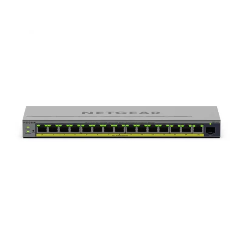 NETGEAR GS116EP valdomas L2/L3 Gigabit Ethernet (10/100/1000) Power over Ethernet (PoE) jungiklis pilkas