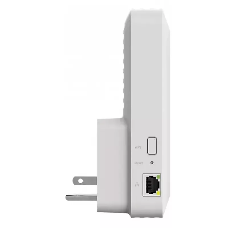 Wi-Fi 6 diapazono plėtiklis Netgear EAX17, dviejų juostų 2,4/5 GHz, 802.11ax/ac, 4x4, Gigabit Ethernet, baltas