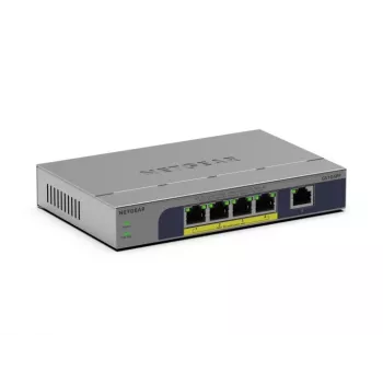 NETGEAR GS105PP nevaldomas Gigabit Ethernet (10/100/1000) Power over Ethernet (PoE) komutatorius, darbalaukio/sieninio montavimo, pilka