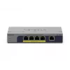 NETGEAR GS105PP nevaldomas Gigabit Ethernet (10/100/1000) Power over Ethernet (PoE) komutatorius, darbalaukio/sieninio montavimo, pilka