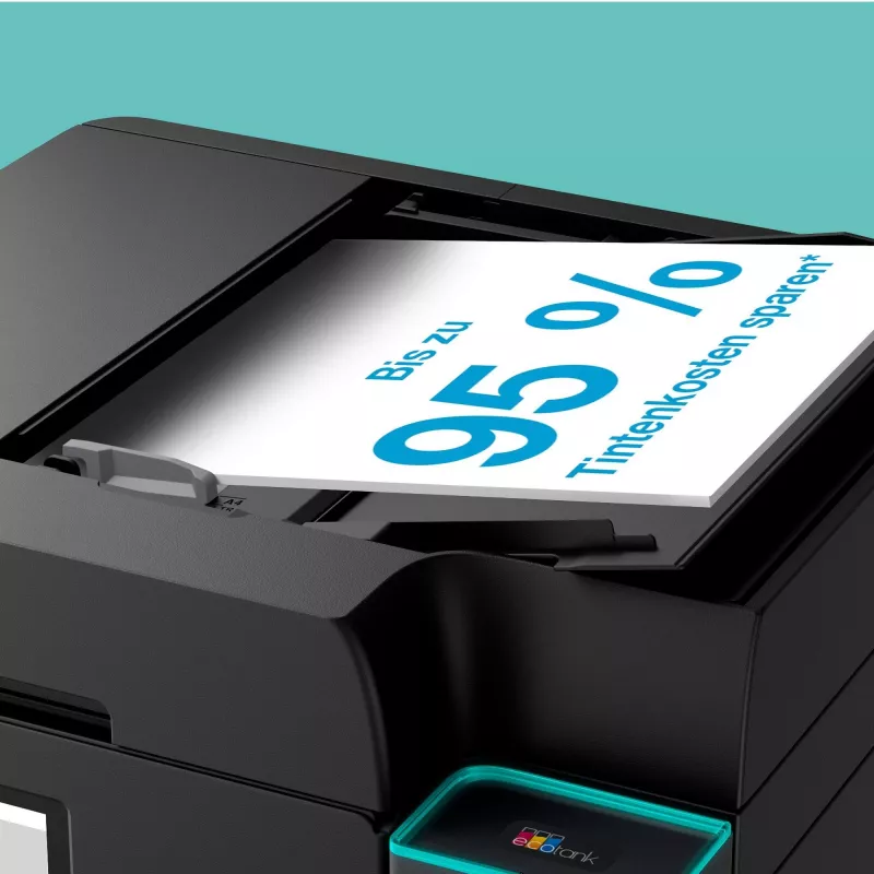 Daugiafunkcinis rašalinis spausdintuvas Epson EcoTank ET-4950 – spalvinis, A4, 4800x1200 dpi, 35 ppm, Wi‑Fi, Ethernet, Duplex, juodas