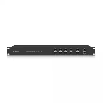 OLT Ubiquiti UF-OLT 1U valdomas šviesolaidinis OLT, 8 SFP lizdai, 2 SFP+ 10G, 512MB DDR3, 880MHz CPU, stovas 1U, juoda