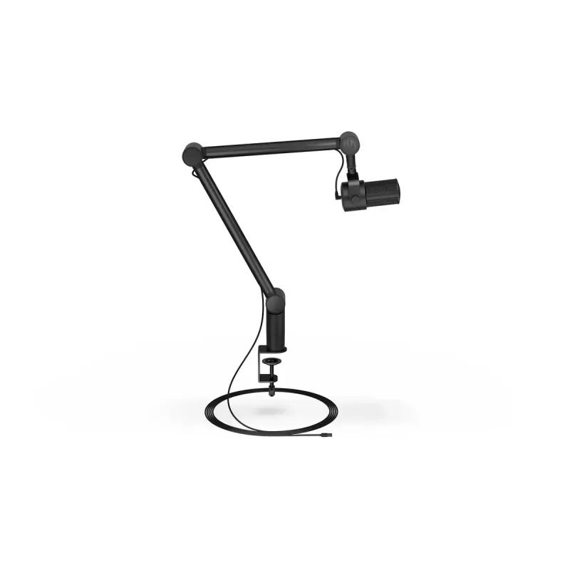 Stalinis mikrofonas ENDORFY Solum Studio – USB laidinis, 24 bitai / 96 kHz, 20–20000 Hz, reguliuojamas stovo laikiklis, lietiminiai valdikliai, ausinių išėjimas, juodas