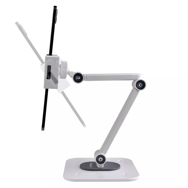 StarTech.com reguliuojamas planšetinio kompiuterio stovas – tvirtinamas prie stalo ar sienos – talpa 1 kg – ergonomiškas universalus planšetės laikiklis su pasukimu ir sukimu