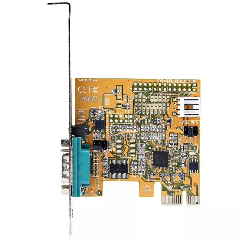 „StarTech.com“ PCI Express nuoseklioji kortelė, PCIe į RS232 (DB9) nuoseklioji sąsajos kortelė, asmeninio kompiuterio nuoseklioji kortelė su 16C1050 UART, standartiniu arba žemo profilio laikikliu, COM išlaikymu, skirta „Windows“ ir „Linux“