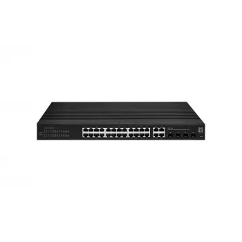 Valdomas jungiklis LevelOne Hilbert 28 prievadų pramoninis Gigabit Smart Lite