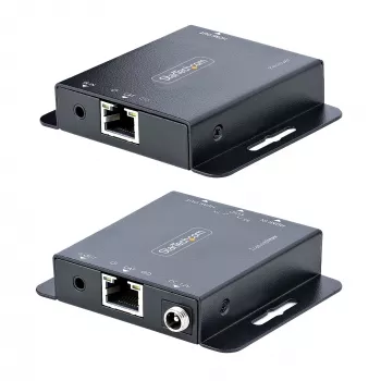 StarTech.com 4K HDMI prailgintuvas per CAT6/CAT5 Ethernet kabelį, 4K 30Hz arba 1080p 60Hz vaizdo prailgintuvas, HDMI per Ethernet kabelį, HDMI siųstuvas ir imtuvas rinkinys, IR nuotolinio valdymo pultas