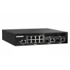 QNAP QSW-M2108R-2C valdomasis L2 komutatorius, 8 x 2,5GbE + 2 x 10GbE SFP+/RJ-45 kombinuoti prievadai, pusinio pločio, montuojamas spintoje