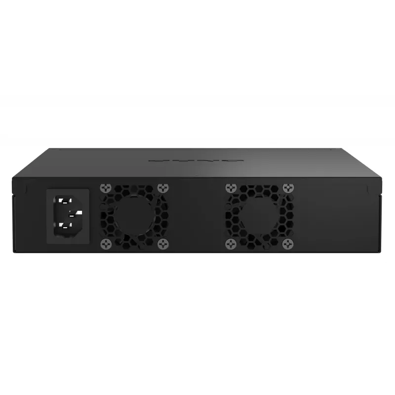 QNAP QSW-M2108R-2C valdomasis L2 komutatorius, 8 x 2,5GbE + 2 x 10GbE SFP+/RJ-45 kombinuoti prievadai, pusinio pločio, montuojamas spintoje