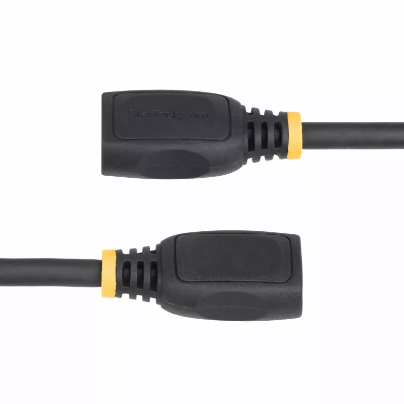 StarTech.com 18in (0.5m) HDMI 2.0 ilginimo laidas, didelės spartos HDMI prievado apsaugos laidas, 4K 60Hz, HDMI kištukas į lizdą adapteris, M/F