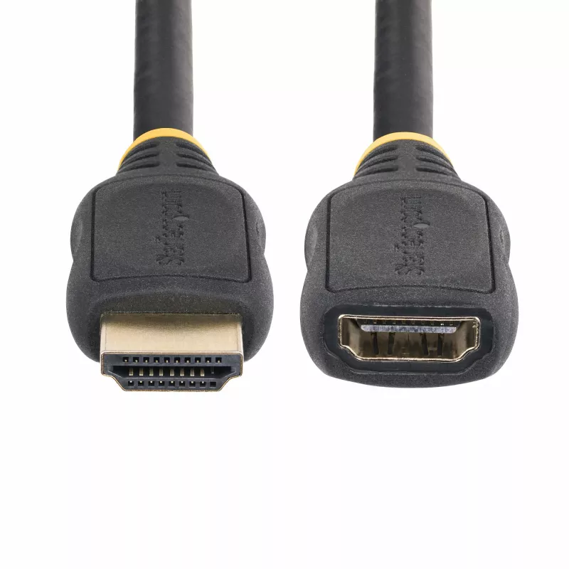 StarTech.com 3,3 pėdų (1 m) HDMI 2.0 ilginimo laidas, didelės spartos HDMI prievado apsaugos laidas, 4K 60Hz, HDMI vyriškas į moterišką ilginimo adapteris, HDMI ilginimo laidas, V/M
