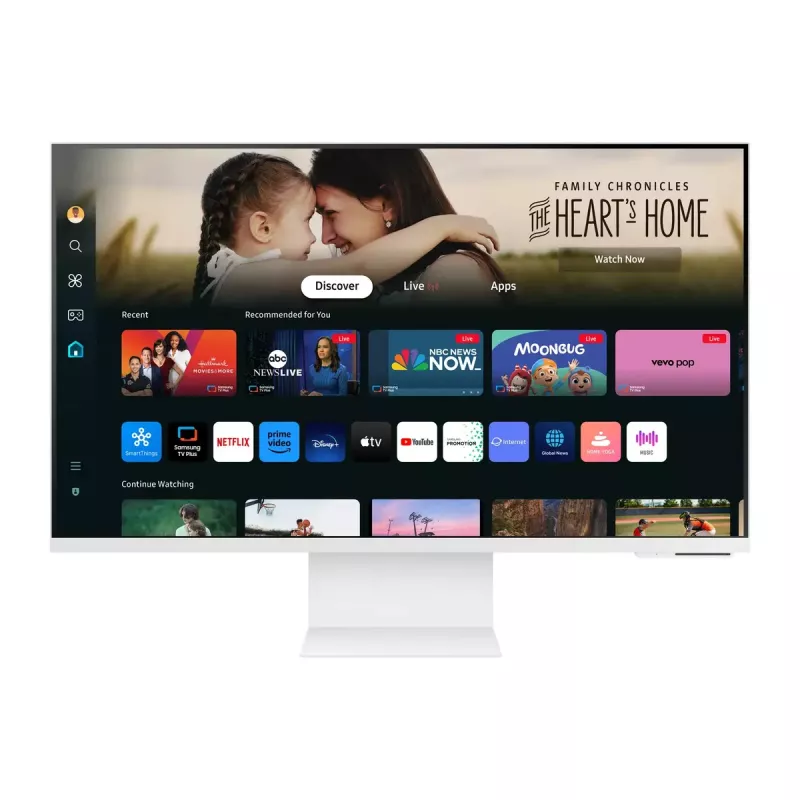 Samsung M80D monitorius kompiuteriui 81,3 cm (32 coliai) 3840 x 2160 pikselių 4K Ultra HD LED Baltas