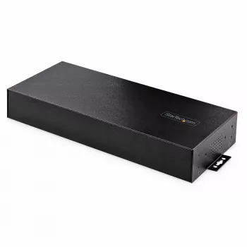 StarTech.com 16 pramoninis USB 5Gbps šakotuvas su maitinimo adapteriu, metaliniu korpusu, tvirtinamu, ESD apsauga, gnybtų bloko maitinimu, USB įkrovimu, dviejų pagrindinių kompiuterių perjungimu - TAA