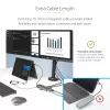 StarTech.com USB-C kelių monitorių adapteris, du 4K 60Hz + 4K 30Hz HDMI ir DisplayPort, 4 prievadų USB šakotuvas, 100W PD perdavimas, GbE, SD/MicroSD kortelių skaitytuvai