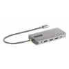 StarTech.com USB-C kelių monitorių adapteris, du 4K 60Hz + 4K 30Hz HDMI ir DisplayPort, 4 prievadų USB šakotuvas, 100W PD perdavimas, GbE, SD/MicroSD kortelių skaitytuvai