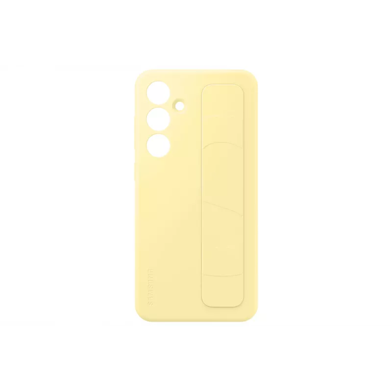 Dėklas Samsung Galaxy S24 FE Monochromatic Yellow su stalinio stovo funkcija