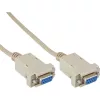 InLine null modem kabelis DB9 moteriška / moteriška, surinktas, pilkas, 2 m