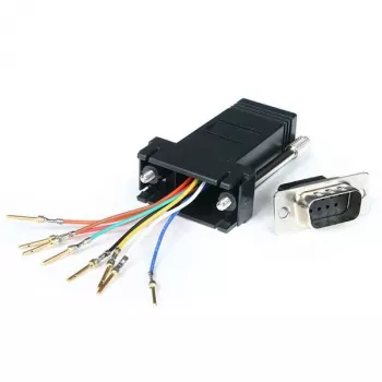 StarTech.com DB9 į RJ45 modulinis adapteris - M/F, DB-9, RJ-45, juodas