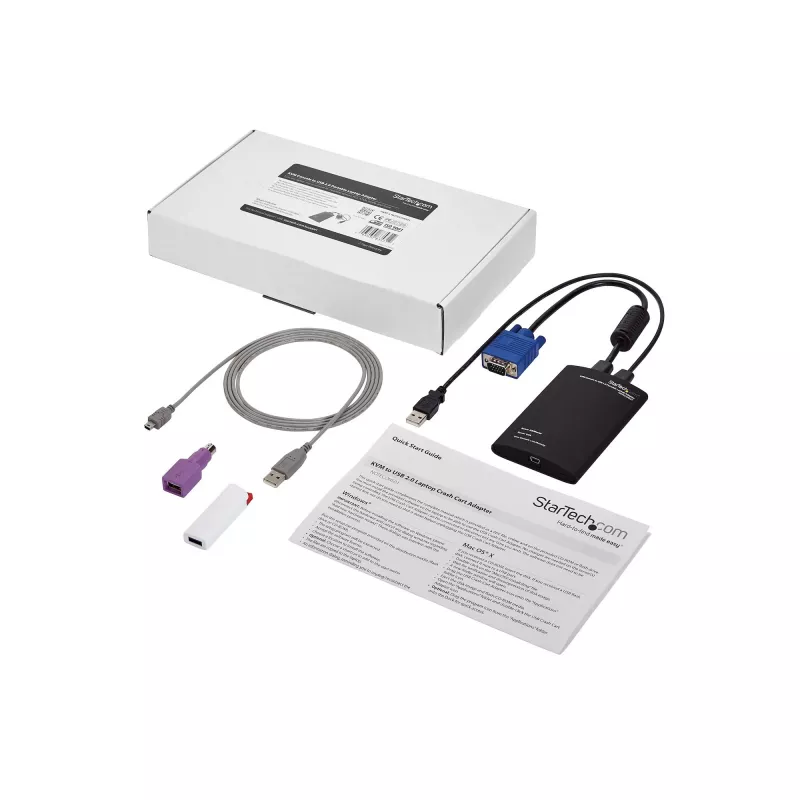 StarTech.com KVM Console į USB 2.0 nešiojamas avarinės prieigos adapteris