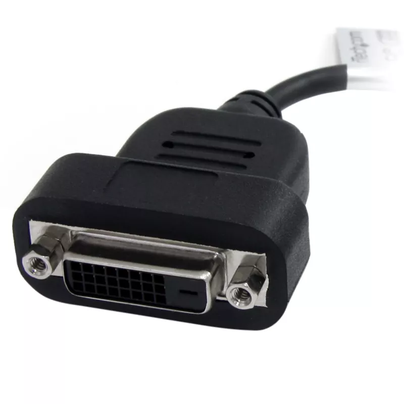 StarTech.com DP2DVIS – Aktyvus DisplayPort į DVI-D adapteris / vaizdo keitiklis 1080p, DP 1.2 į DVI monitoriaus kabelio adapteris, su fiksavimo DisplayPort jungtimi