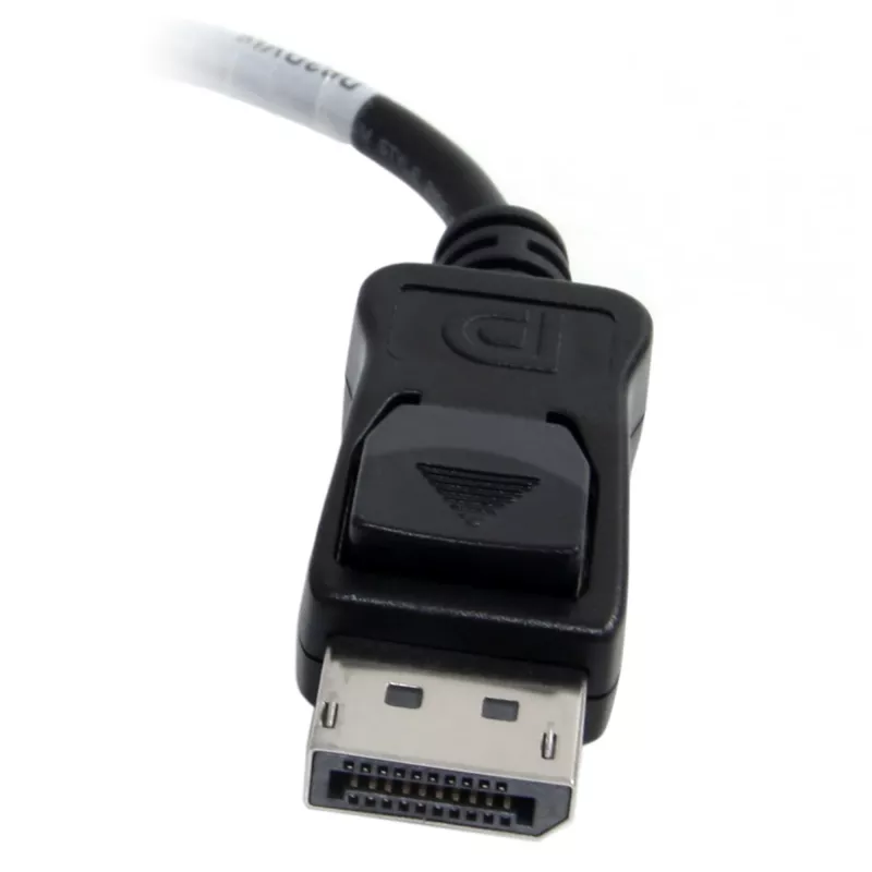 StarTech.com DP2DVIS – Aktyvus DisplayPort į DVI-D adapteris / vaizdo keitiklis 1080p, DP 1.2 į DVI monitoriaus kabelio adapteris, su fiksavimo DisplayPort jungtimi