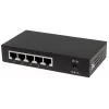 Intellinet 5 prievadų Gigabit Ethernet PoE+ jungiklis, 4 PSE prievadai, IEEE 802.3at/af, 60 W, stalinis