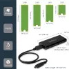 StarTech.com SM21BMU31C3 M.2 SATA SSD išorinis korpusas su USB 3.1 (10Gbps) ir USB-C laidu