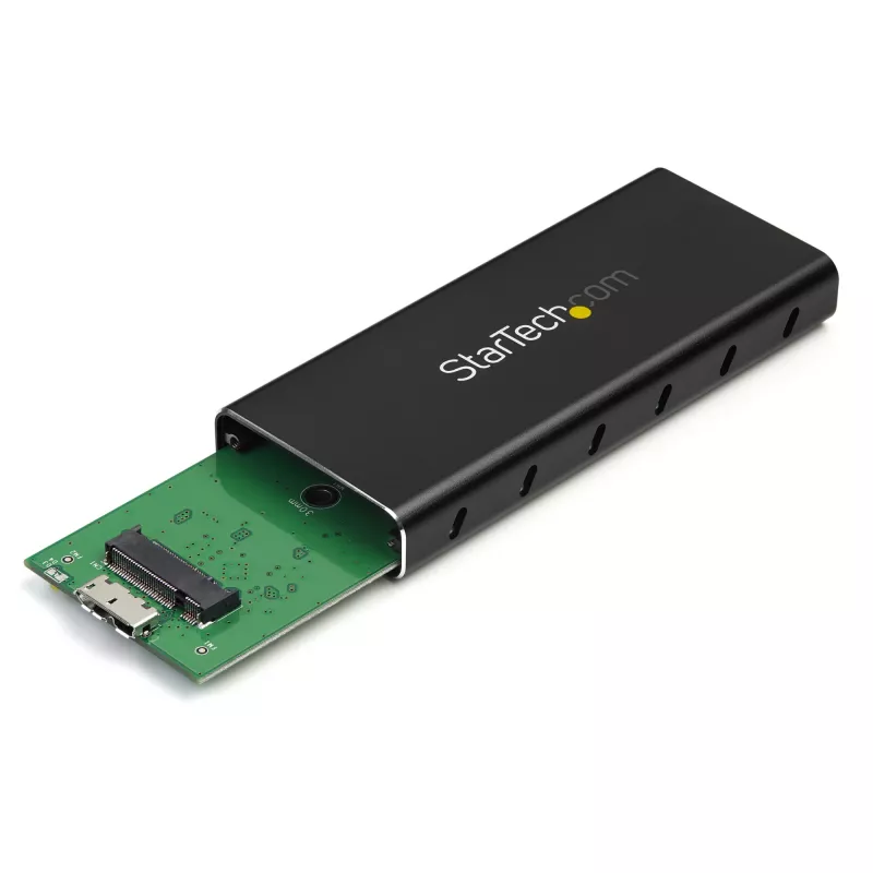 StarTech.com SM21BMU31C3 M.2 SATA SSD išorinis korpusas su USB 3.1 (10Gbps) ir USB-C laidu