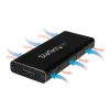 StarTech.com SM21BMU31C3 M.2 SATA SSD išorinis korpusas su USB 3.1 (10Gbps) ir USB-C laidu