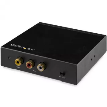 StarTech.com HDMI į RCA keitiklis su garsu, aktyvus vaizdo keitiklis, juodas, REACH, FCC, 1920 x 1080 pikselių, 640 x 480, 800 x 600, 1920 x 1080, 480p, 576p, 720p, 1080p
