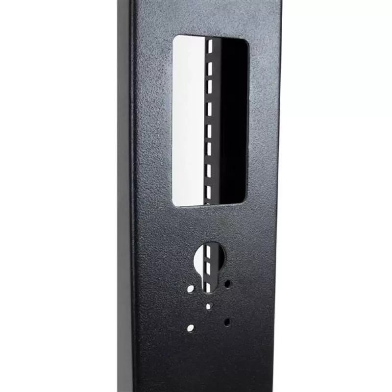 StarTech.com 2-Post 42U mobilus atviro rėmo serverio stovas, dviejų stulpų 19 colių tinklo stovas su ratukais, riedantis atviras stovas AV/duomenų/medijos/IT įrangai, kompiuterių stovas namų/biuro erdvėms – ratukai įtraukti