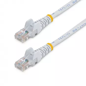 StarTech.com Cat5e Ethernet pataisos laidas su apsaugotais RJ45 jungtukais - 10 m, balta