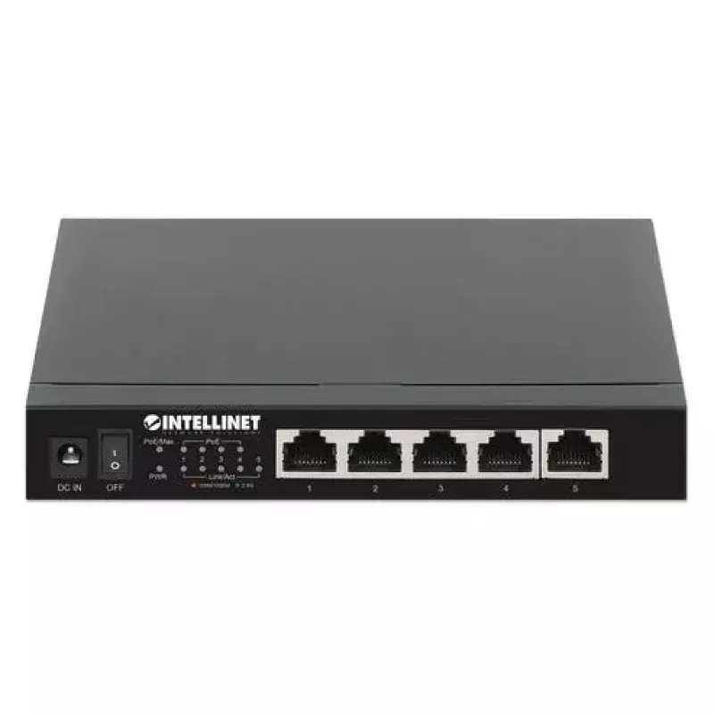 Nevaldomas jungiklis Intellinet 5 prievadų 2.5G Ethernet PoE+ 55W