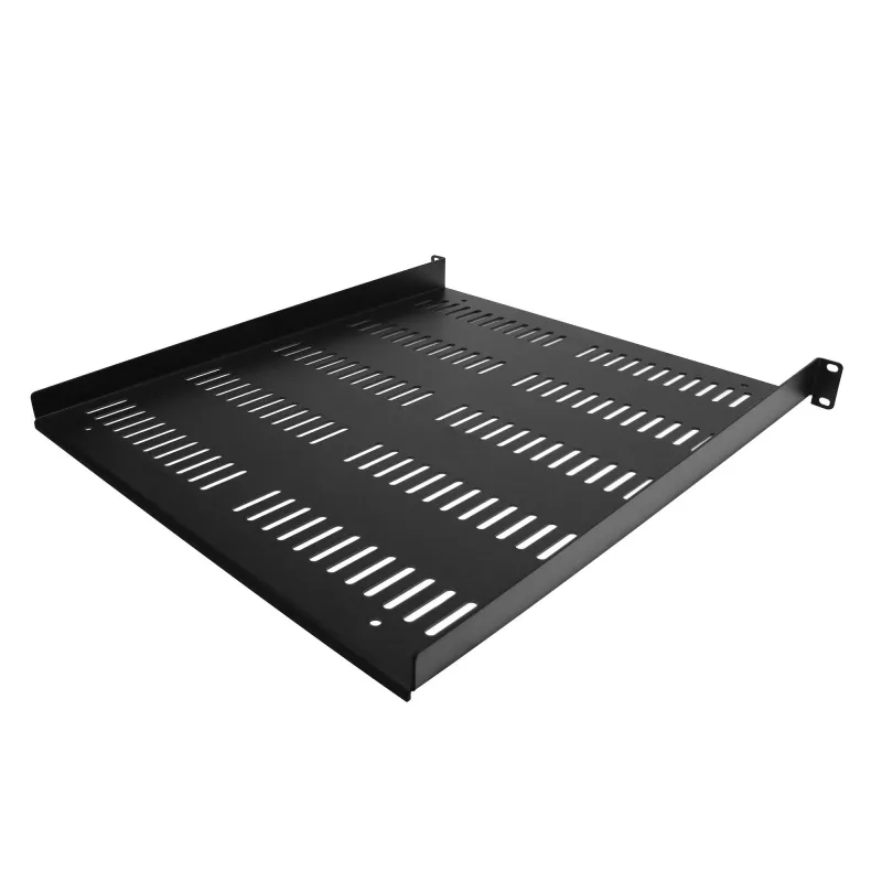 StarTech.com SHELF-1U-20-FIXED-V 1U perforuota lentyna serverių spintai, 19", konsolinė, tvirtinama priekyje, 25 kg, 20" (50 cm) gylio, juoda